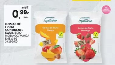 Oferta de Continente - Gomas De Fruta por 0,99€ em Continente