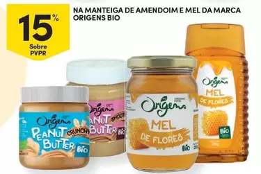 Oferta de Origens Bio - Na Manteiga De Amendoim E Mel Da Marcaem Continente