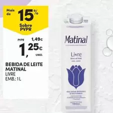 Oferta de Matinal - Bebida De Leite por 1,25€ em Continente