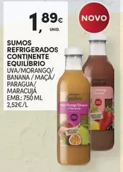 Oferta de Continente - Sumos Refrigerados por 1,89€ em Continente