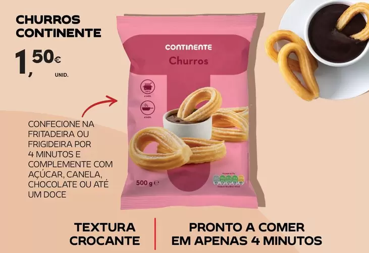 Oferta de Continente - Churros por 1,5€ em Continente