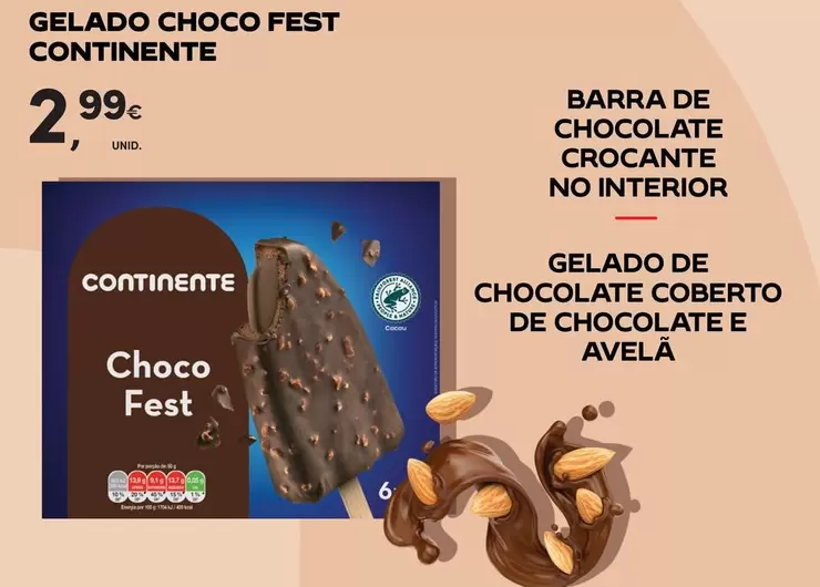 Oferta de Continente - Gelado Choco Fest por 2,99€ em Continente