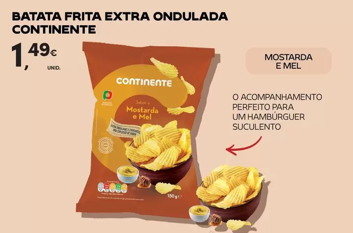 Oferta de Continente - Batata Frita Extra Ondulada por 1,49€ em Continente