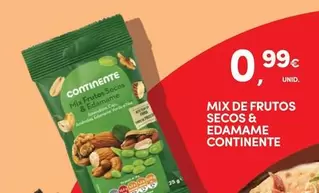 Oferta de Continente - Mix De Frutos Secos & Edamame por 0,99€ em Continente