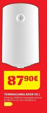 Oferta de Termoacuumlador 50 L por 87,9€ em Bricomarché