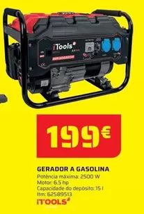 Oferta de ITOOLS - Gerador A Gasolina por 199€ em Bricomarché