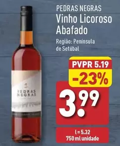 Oferta de Pedras Negras - Vinho Licoroso Abafado por 3,99€ em Aldi