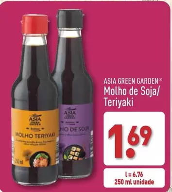 Oferta de Asia Green Garden - Molho De Soja/ Teriyaki por 1,69€ em Aldi