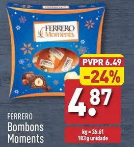 Oferta de Ferrero - Bombons Moments por 4,87€ em Aldi