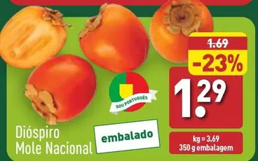 Oferta de Dióspiro Mole Nacional por 1,29€ em Aldi