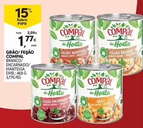 Oferta de Compal - Grão/Fejiao por 1,77€ em Continente