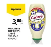 Oferta de Calvé - Maionese Top Down por 3,69€ em Continente