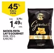 Oferta de Lay's - Batata Frita Gourmet por 1,49€ em Continente