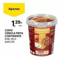 Oferta de Continente - Cebola Frita por 1,29€ em Continente