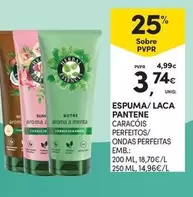 Oferta de Pantene - Espuma/laca por 3,74€ em Continente