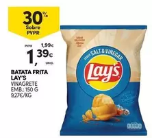 Oferta de Lay's - Batata Frita por 1,39€ em Continente