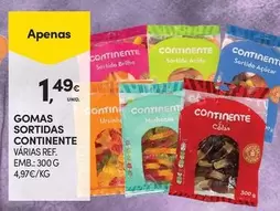 Oferta de Continente - Gomas Sortidas por 1,49€ em Continente