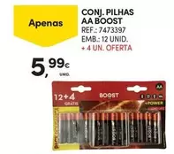 Oferta de Boost - Conj. Pilhas Aa por 5,99€ em Continente