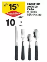 Oferta de Kasa - Faqueiro #water por 10€ em Continente