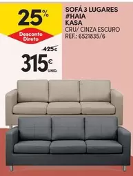 Oferta de Kasa - Sofá 3 Lugares #haia por 315€ em Continente