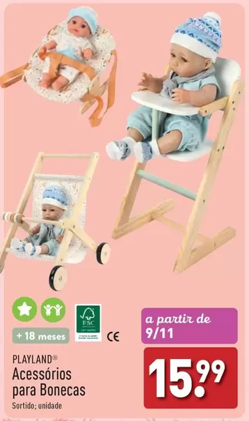 Oferta de A+ - Accessorios Para Bonecas por 15,99€ em Aldi