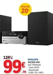 Oferta de Philips - Micro Hifi por 99,99€ em E.Leclerc