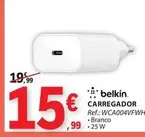 Oferta de Belkin Carregador por 15,99€ em E.Leclerc