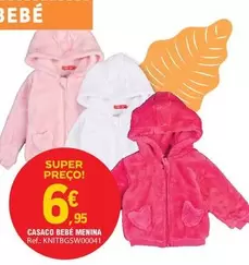 Oferta de Casaco Bebe Menina por 6,95€ em E.Leclerc