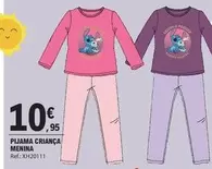 Oferta de Pijama Criança Menina por 10,95€ em E.Leclerc