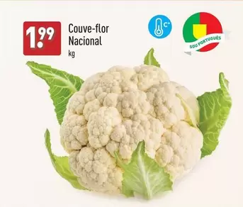 Oferta de Nacional - Couve-flor por 1,99€ em Aldi