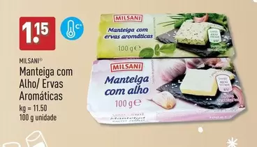 Oferta de .Com - Manteiga com Alho/Ervas Aromaticas por 1,15€ em Aldi