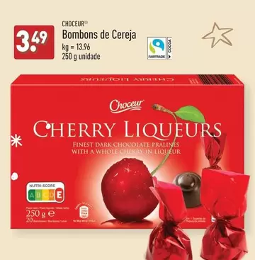 Oferta de Choceur - Bombons De Cereja por 3,49€ em Aldi