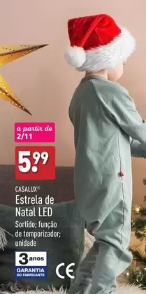 Oferta de A+ - Estrela De Natal Led por 5,99€ em Aldi