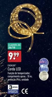 Oferta de A+ - Corda Led por 9,99€ em Aldi