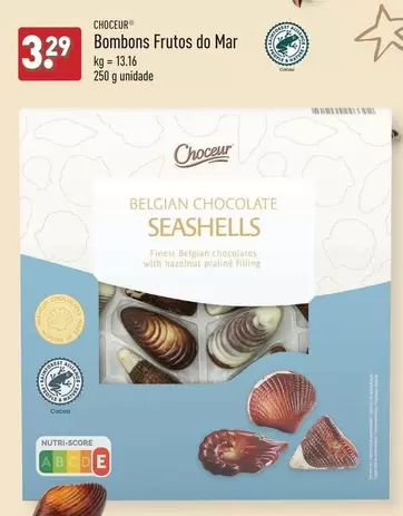 Oferta de Choceur - Bombons Frutos Do Mar por 3,29€ em Aldi