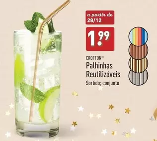 Oferta de A+ - Crofton Palhinhas Reutilizaveis por 1,99€ em Aldi