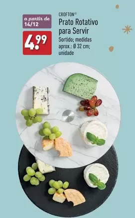 Oferta de A+ - Prato Rotativo Para Servir por 4,99€ em Aldi