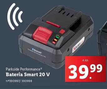 Oferta de Parkside - Bateria Smart 20 V por 39,99€ em Lidl