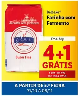 Oferta de A+ - Farinha com Fermentoem Lidl