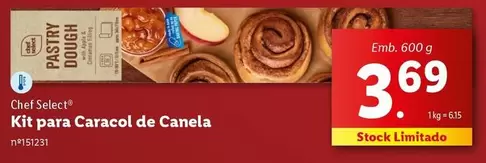 Oferta de Chef Select -  Kt Para Caracol De Canela por 3,69€ em Lidl