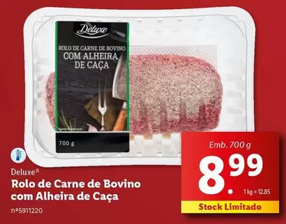 Oferta de Deluxe - Rolo De Carne De Bovino Com Alheira De Caca por 8,99€ em Lidl