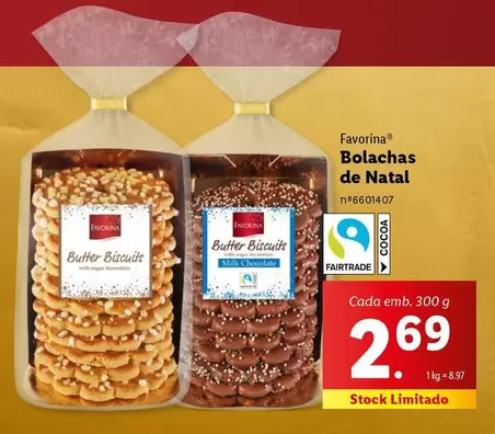 Oferta de Favorina - Bolachas De Natal por 2,69€ em Lidl