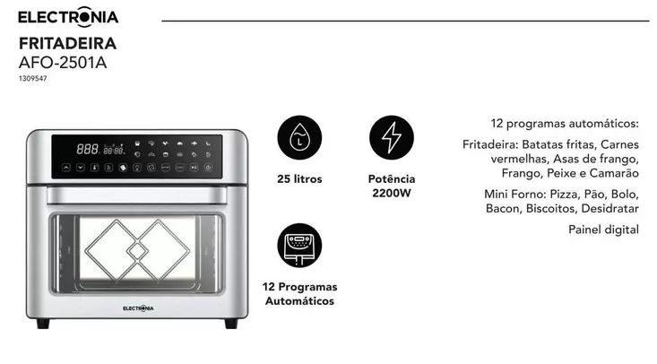 Oferta de Electronia - Fritadeira Afo-2501aem Radio Popular