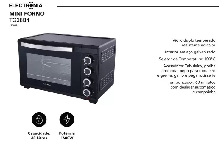 Oferta de Electronia - Mini Fornoem Radio Popular