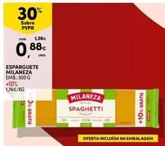 Oferta de Milaneza - Esparguete por 0,88€ em Continente