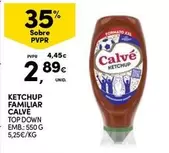 Oferta de Calvé - Ketchup Familiar por 2,89€ em Continente