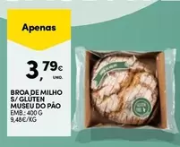 Oferta de Museu do Pão - Broa De Milho S/ Gluten por 3,79€ em Continente