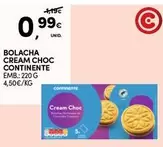 Oferta de Bolacha Cream Choc por 0,99€ em Continente