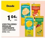 Oferta de Continente - Iced Tea Zero/ Regular por 1,04€ em Continente