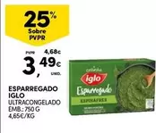 Oferta de Iglo - Esparregado por 3,49€ em Continente